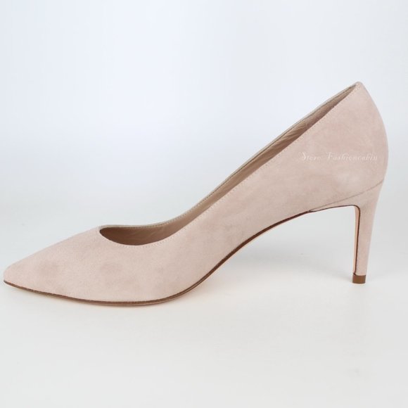 NEW Stuart Weitzman Leigh Suede Pumps - Picture 5 of 16